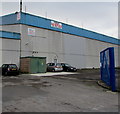 Electricity substation at the edge of vacant premises in Leeway Industrial Estate, Newport