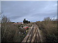 Railway line heading to Bristol, at Highbridge