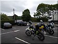 Vehicles in the Starbucks car park