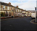 One-way sign on a Caerphilly corner