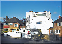 TQ1674 : Art Deco House, Ailsa Road, Twickenham by Des Blenkinsopp