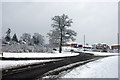 Roundabout and building site, Maidenbower, Crawley