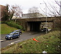 West side of Tudor Road overbridge, Cwmbran