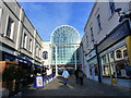 Entrance to the Royal Priors Shopping Centre, Regent Street, Leamington Spa