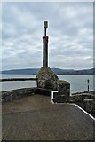 SN3960 : The harbour light on the pier at New Quay by Richard Hoare
