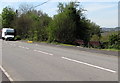 Two benches with a valley view, Neath Road, Tonna