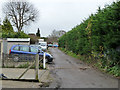 Behind houses on Chipstead Valley Road