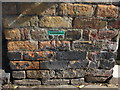 Bench mark in North Marine Road, Scarborough