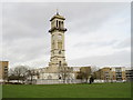 TQ3084 : Clock tower in Caledonian Park, near Holloway by Malc McDonald