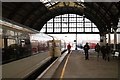 Train to Aberdeen about to depart from Darlington