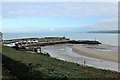 New Quay pier and Cardigan Bay beyond