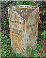 SP3251 : Old Milepost by the B4086, Warwick Road, Pittern Hill, Kineton Parish by J Higgins