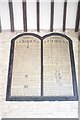 TF0537 : St Andrew's church: The Ten Commandments by Bob Harvey