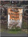 Old Milepost by the A814, Main Road, Cardross