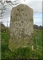 Old Milestone by the track on Mere Down, north of Mere