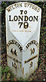 Old Milepost by the B1438, Yarmouth Road, Melton parish