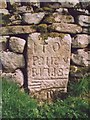 Old Milestone by Howgill Lane, Howgill