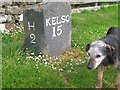 Old Milestone at Towford, off Dere Street Roman road