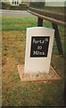 Modern Milestone by the B2150, Hambledon Road, Denmead