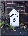 Old Milepost by the B269, Limpsfield Road, Warlingham