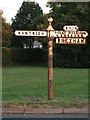 Old Direction Sign - Signpost by the A534, Wrexham Road, Brindley