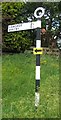 Old Direction Sign - Signpost by the B1447, Robin Hood