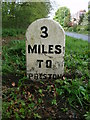 Old Milestone by the A59, Preston New Road, east of the M6