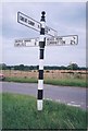 Old Direction Sign - Signpost by Allenwood crossroads