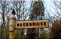 SW9670 : Old Direction Sign - Signpost, Pennard, St Breock Parish by Milestone Society