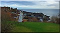 Leading light above Crail Harbour