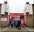 The entrance to Griffin Park on New Road