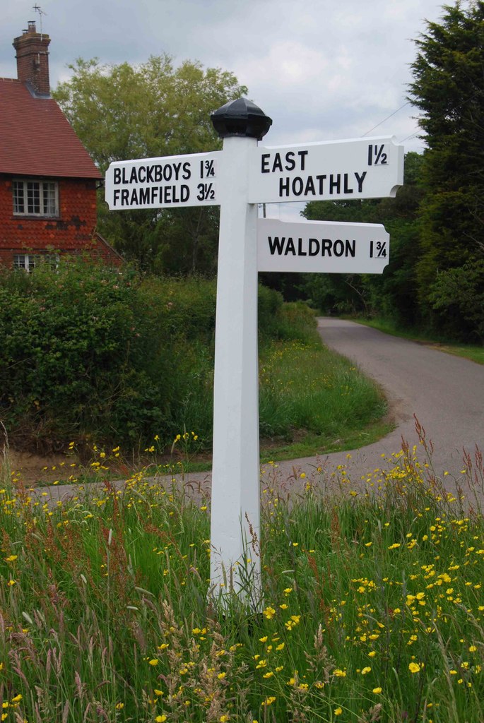 Old Direction Sign Signpost By © Milestone Society Geograph Britain And Ireland
