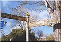 Old Direction Sign - Signpost by the B3151