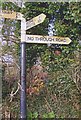 Old Direction Sign - Signpost by Branches Cross, Wrington