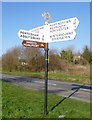 Old Direction Sign - Signpost by the B3159, Winterbourne Steepleton Parish