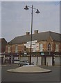 Old Direction Sign - Signpost on roundabout in Harefield centre