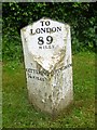 Old Milepost by the A6003, Red Hill, London Road, Uppingham