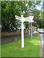 Old Direction Sign - Signpost by the B5016, Station Road, Barton under Needwood