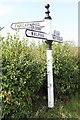 Old Direction Sign - Signpost by the B5069, Threapwood Parish