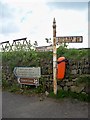 SW6522 : Old Direction Sign - Signpost by Berepper Cross, Gunwalloe Parish by Milestone Society