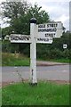 Old Direction Sign - Signpost by Church Road, Ashburnham Parish