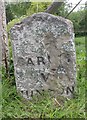 Old Milestone by the A30, North Burcombe, by Church Cottages