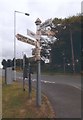 Old Direction Sign - Signpost by Long Load Road, Stapleton Cross