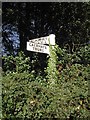 SW9643 : Old Direction Sign - Signpost, east of Tubbs Mill, St Goran Parish by Milestone Society