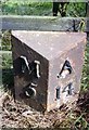 Old Milepost by the A1, north of Morpeth