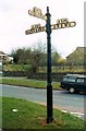 Old Direction Sign - Signpost by the former A534, Crewe Road, Wheelock