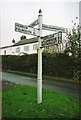 Old Direction Sign - Signpost in St Gluvias Parish