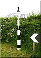 Old Direction Sign - Signpost by White Hall Lane, Warmingham Parish