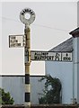 NY0846 : Old Direction Sign - Signpost by the B5300, Mawbray crossroads by M Hatton