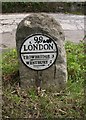 Old Milestone by the A350, Westbury Road, Yarnbrook